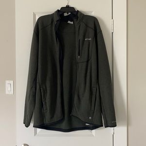 Columbia green zip up